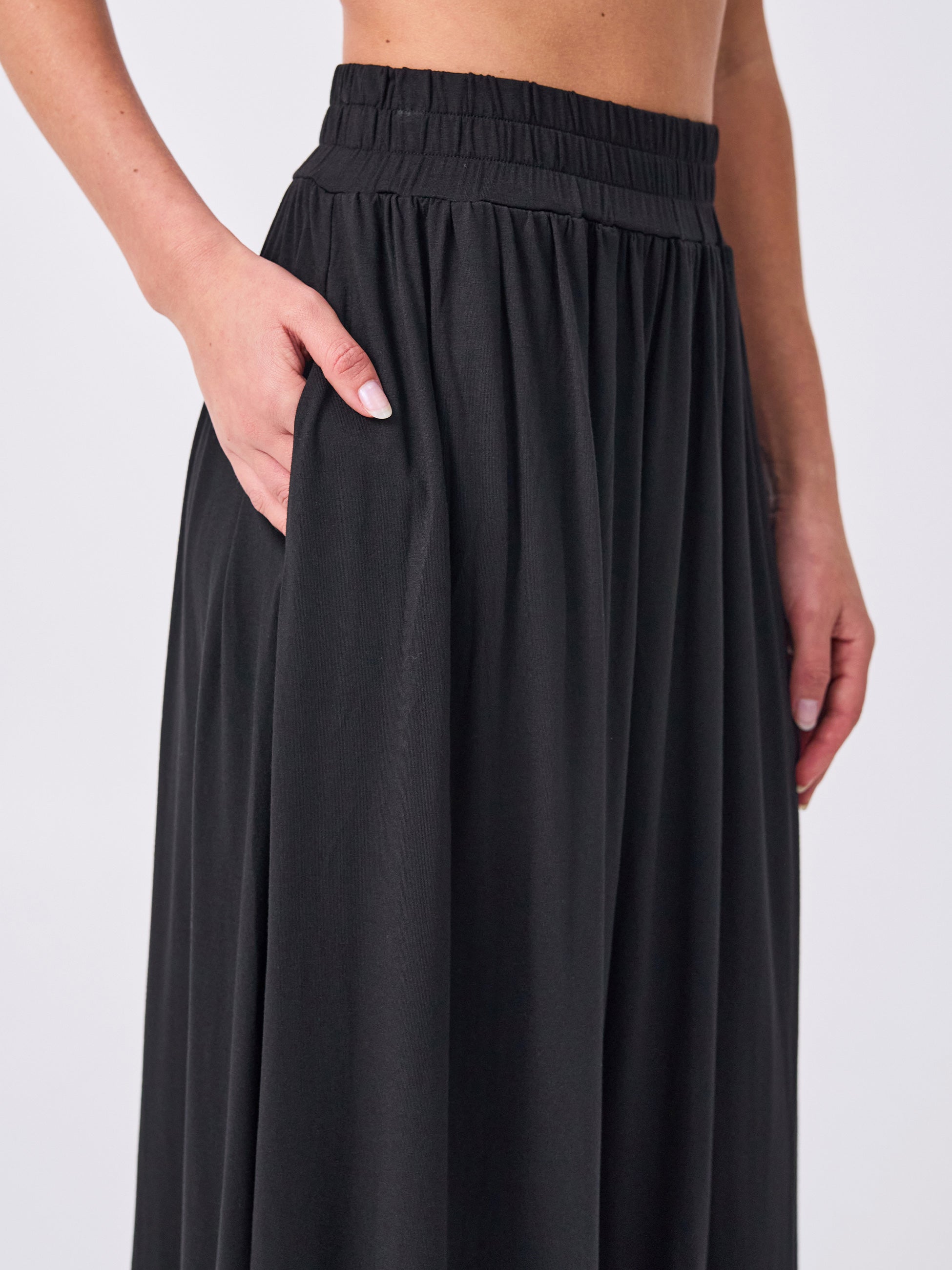 Circle Skirt Black Dharma Bums Yoga and Activewear