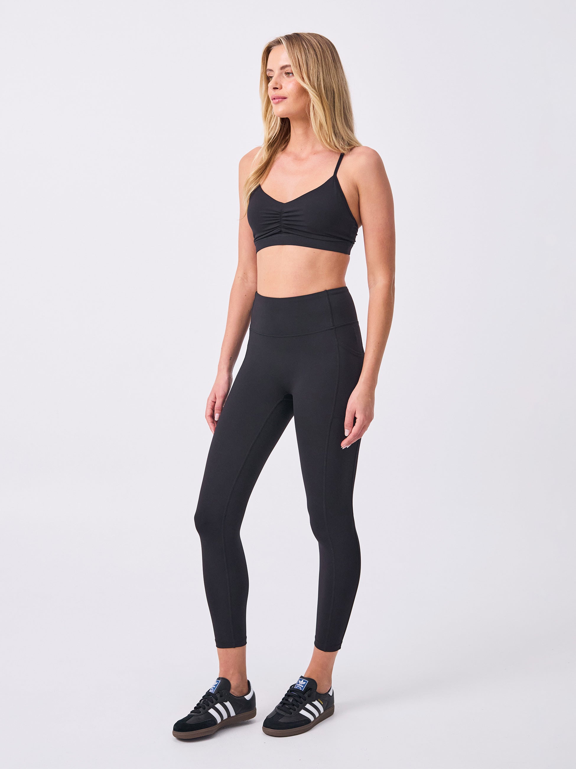 Soft Touch Pocket 7 8 Legging Black Dharma Bums Yoga and Activewear