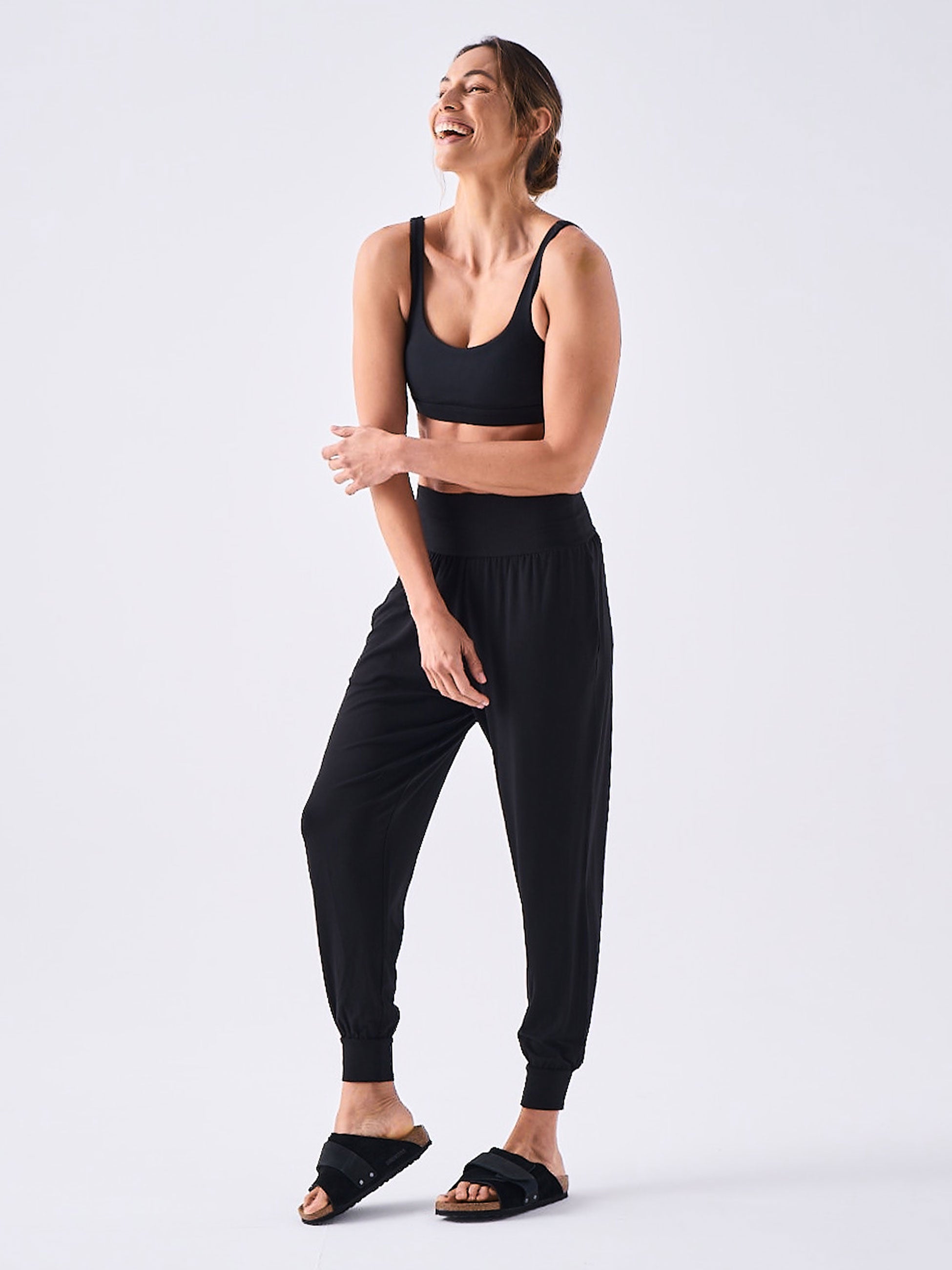 Nomad Relax Pant Extra Long Black Dharma Bums Yoga and Activewear