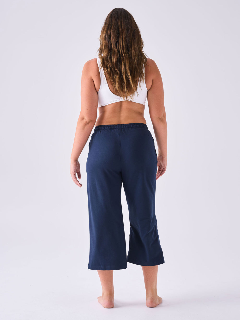 Wide leg yoga cropped hot sale pants